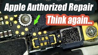 Apple Authorized Repairs - iPhone battery replacement went wrong.