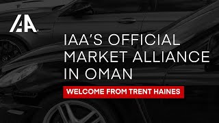 IAA's Official Market Alliance in Oman - Welcome from Trent Haines