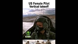 US Female F-16 Pilot Extreme Vertically Takeoff #shorts #usairforce