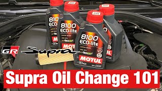 Supra oil change 101