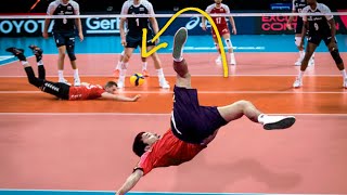Acrobatic Volleyball Saves | Men's VNL 2021 ᴴᴰ