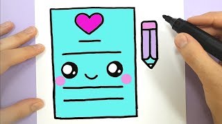 HOW TO DRAW A CUTE LOVE LETTER KAWAII