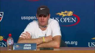 2009 US Open Press Conferences: John Isner (Fourth Round)