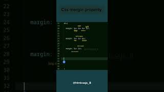 Learn css margin property #html #coding #margin #css #shorts #property