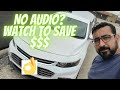 2017 Chevy Malibu No Audio from Radio or Blinkers. U0186 Lost Communication with speaker amplifier