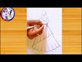 how to draw girl backside pencil sketch for beginner drawing tutorial drawing for girls