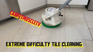 Challenger OP and Oreck Orbiter Tile Grout Cleaning.