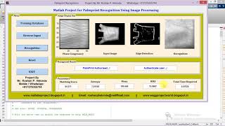 Palmprint Recognition Using Matlab Project Code