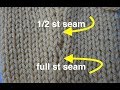 Mattress stitch - full stitch and half stitch for vertical seams // Technique Tuesday