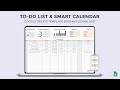 To-Do List & Smart Calendar - Task Tracker - Google Sheets Template (Pastel)