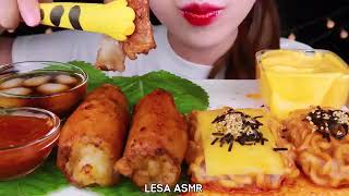 LESA 烤牛肠+春卷火鸡面！还有汽水饮料🥤