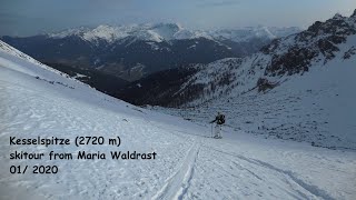 Kesselspitze (2720 m) skitour from Maria Waldrast