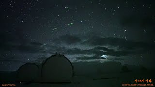 すばる-朝日星空カメラ ハワイ2022年5月2-3日の流星ダイジェスト/Good Meteors over Maunakea, Hawaii, 3 May 2022 UT：みずがめ座群プレビュー