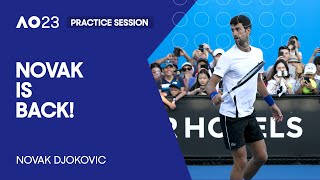Novak Djokovic Practice Session | Australian Open 2023