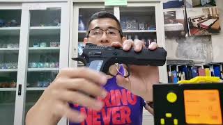 Kjworks CZ Shadow 2 Airsoft Gas Blowback Pistol, Unboxing, Review and Testing