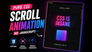 CSS is INSANE 🤯 Scroll Animation Tutorial