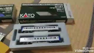 #90 九州 新急行色 キハ58系とアクアライナー色のキハ47走らせてみた【Nゲージ鉄道模型走行風景】【201903】鉄娘Tetsuko0090