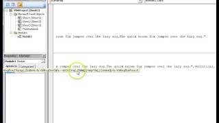 Excel VBA Coding & Development. Display a message using Msgbox function.