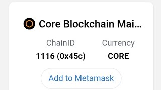 Connect CORE CHAIN in METAMASK in easy way ( Kirundi explanation )