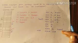 Assembly language programming in 8051 microcontroller.(Block transfer programs)