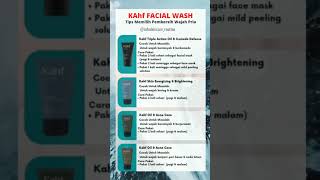 Facial wash untuk wajah pria #skincare #facialwash #kahf #fyp #short #shorts