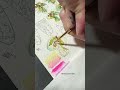 Painting oak leaves and acorns in watercolor