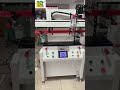 Flat precision screen printing machine with vacuum table