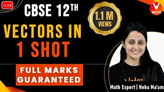 Vectors Class 12 in 1 Shot By Neha Agrawal | 12th  Boards | Full Marks Guaranteed | Vedantu Math