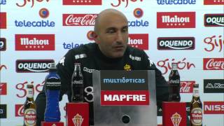 Rueda de prensa de Abelardo Fernández tras el Sporting de Gijón (3-3) Granada CF