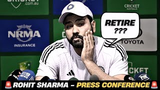 🚨Rohit Sharma RETIREMENT Plan?🤯Rohit Sharma Press Conference🗣️ IND vs AUS Test - BGT 2024🏏