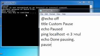 Batch Scripting - 9 - Custom Pause and Animation
