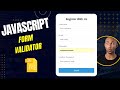 Form Validation Using JavaScript |  Project With Vanilla JavaScript | Form Validator