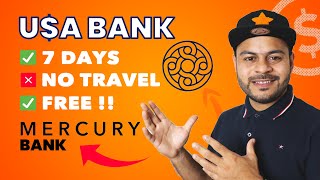 How to Open a US Bank Account from India with Mercury Bank without SSN | 100% Online Non Resident