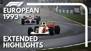 F1 1993 European Grand Prix Extended HIGHLIGHTS.