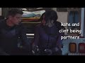 kate and clint being 