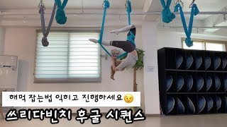 #플라잉요가 백스트레들 후굴 시퀀스