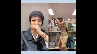 yunho reaction to Atiny doing work challenge on tiktok #Ateez #yunho #Atiny #work #Golden_Hour_Part1