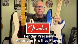 Fender Precision Bass American Pro II vs Player I