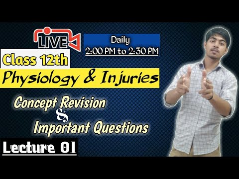 Physiology & Injuries In Sports L01|Class 12|Physical Edu. - YouTube