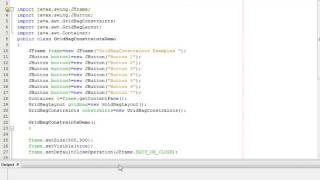 Java Programming Tutorial -GridBagConstraints-39- int gridx and gridy