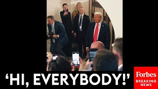 MUST WATCH: Trump Surprises Visitors On A White House Tour