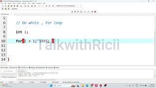 12 — For Loop Default Value