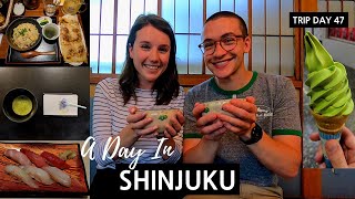 8 THINGS TO DO: A DAY IN SHINJUKU TOKYO (Matcha Green Tea, Gyoza, Sushi & More!)