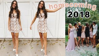senior year homecoming 2018: get ready with me + vlog