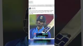 India lost the match but Washington Sundar won many hearts