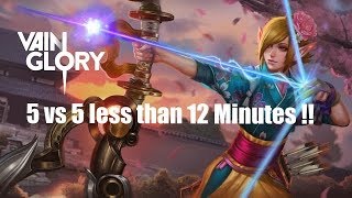 VainGlory - 5 VS 5 - Organized Team Fight Academy less than 12 minutes – 2.12 beta - 2018