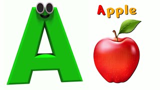 ABC Phonic Song - Toddler Learning  Songs, A for Apple, Nursery Rhymes, Alphabet