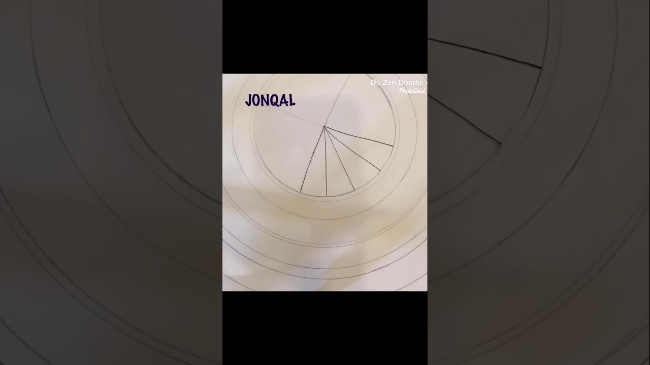 How To Draw Zentangle Pattern Jonqal Youtube