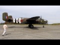 b 25 grumpy start flyby taxi shutdown cyclone thunder best b 25 r2600 startup sound