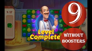 HomescapesLevel 9 - [33 moves] [2022] [HD] solution of Level 9 Homescapes[No Boosters]